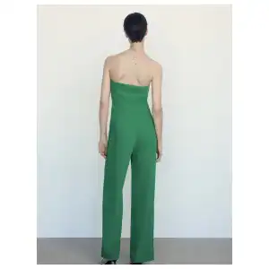 Mono pantalón  verde strapless Mango miniatura 2